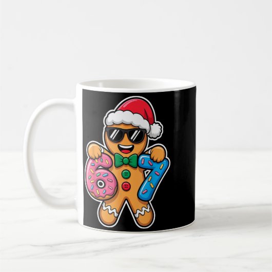 67 Funny Christmas Boys Kids Xmas Six Seven Ginger Kaffeetasse (Links)