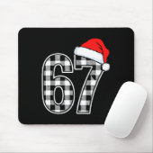 67 Funny Christmas Plaid Kids Xmas 6 7 Mousepad (Mit Mouse)