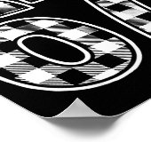 67 Funny Christmas Plaid Kids Xmas 6 7 Poster (Ecke)