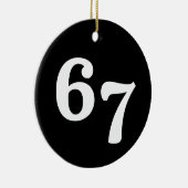 67 Funny Gen Alpha Lingo Keramik Ornament (Rechts)