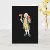 67 Funny George Washington Meme Six Seven Gen Alph Karte (Gelbe Blume)