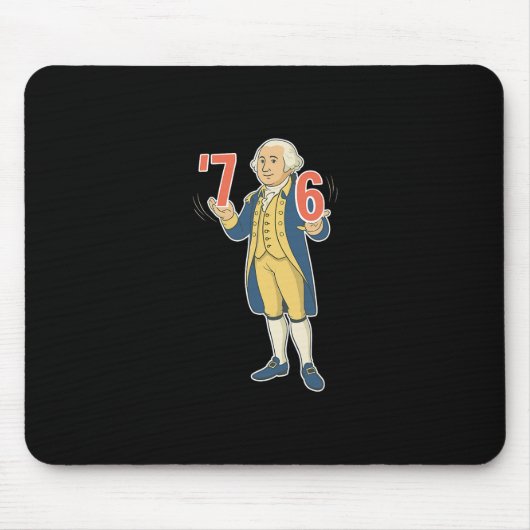 67 Funny George Washington Meme Six Seven Gen Alph Mousepad (Vorne)