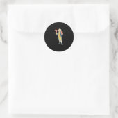 67 Funny George Washington Meme Six Seven Gen Alph Runder Aufkleber (Tasche)