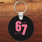 67 Funny Meme 1 Schlüsselanhänger (Vorderseite)