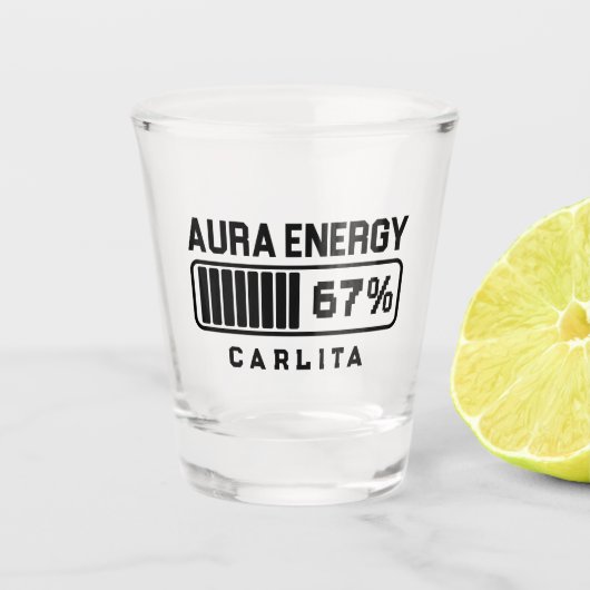 67 Funny Meme Aura Energy bei 67 Six Seven Meme Ge Schnapsglas (Vorderseite)
