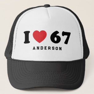 67 Funny Meme I Liebe Six Sieben 67. Geburtstag Truckerkappe