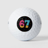 67 Funny Meme Ice Cream Six Seven Gen Alpha Golfball (Vorderseite)