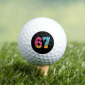 67 Funny Meme Ice Cream Six Seven Gen Alpha Golfball (Insitu T-Shirt)
