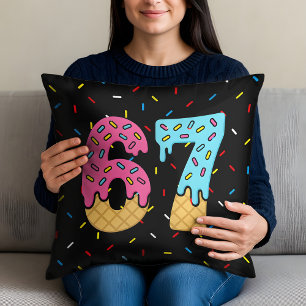 67 Funny Meme Ice Cream Six Seven Gen Alpha Kissen
