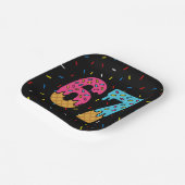 67 Funny Meme Ice Cream Six Seven Gen Alpha Pappteller (Gewinkelt)