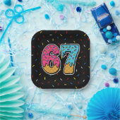 67 Funny Meme Ice Cream Six Seven Gen Alpha Pappteller (Party)