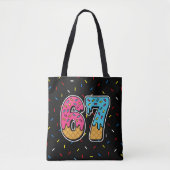 67 Funny Meme Ice Cream Six Seven Gen Alpha Tasche (Vorderseite)