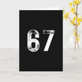 67 - Funny Meme Karte (Gelbe Blume)