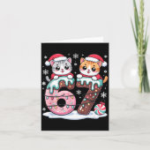 67 Funny Meme Kawaii Cats Christmas Ice Cream Drip Karte (Vorderseite)