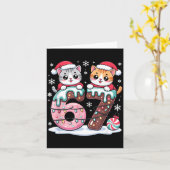 67 Funny Meme Kawaii Cats Christmas Ice Cream Drip Karte (Gelbe Blume)