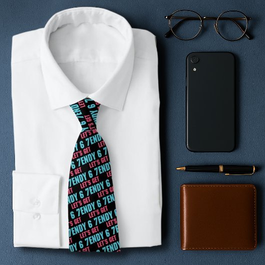 67 Funny Meme Lasst uns sechs Seven Sendy 6 7endy  Krawatte