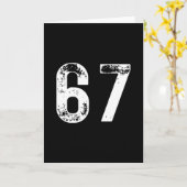 67 - Funny Meme Pullover Hoodie Karte (Gelbe Blume)