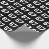 67 Funny Meme Six Seven Gen Alpha Geschenkpapier (Ecke)