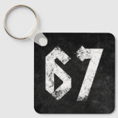 67 Funny Meme Six Seven Gen Alpha Schlüsselanhänger (Vorderseite)