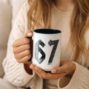 67 Funny Meme Six Seven Gen Alpha Tasse