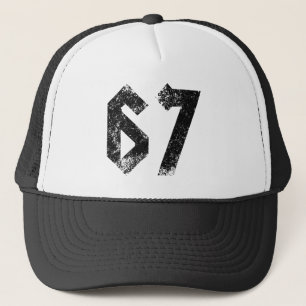 67 Funny Meme Six Seven Gen Alpha Truckerkappe