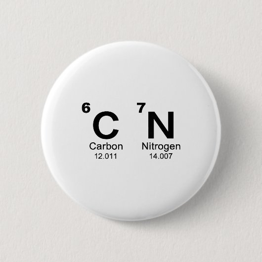 67 Funny Meme Six Seven Science Periodic Table Che Button (Vorderseite)