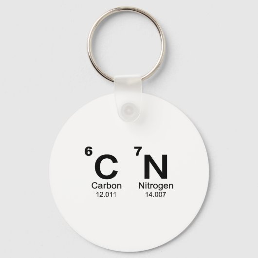 67 Funny Meme Six Seven Science Periodic Table Che Schlüsselanhänger (Vorderseite)