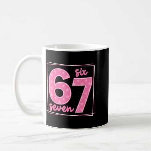 67 Funny Number 67 Birthday Meme Kaffeetasse (Links)