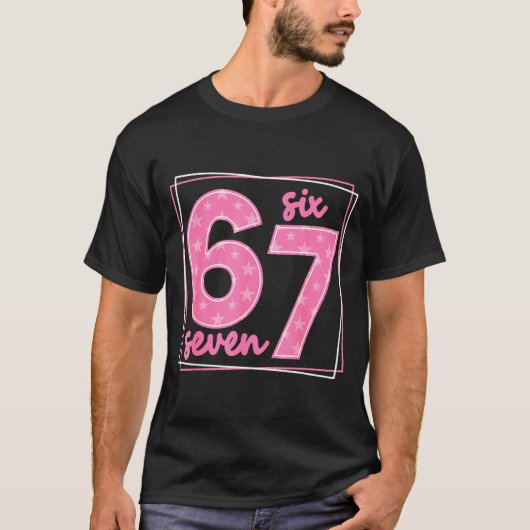 67 Funny Number 67 Birthday Meme T-Shirt (Vorderseite)