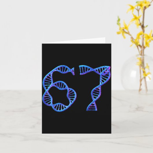 67 Funny Number Meme Dna Replication Molecular Bio Karte (Gelbe Blume)