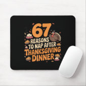 67 Funny Six Seven Gen Alpha Meme Turkey Thanksgiv Mousepad (Mit Mouse)