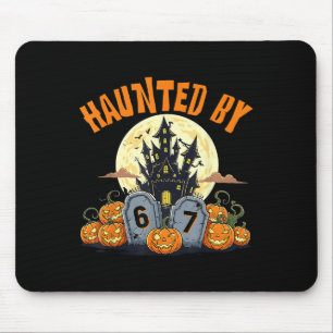 67 Funny Six Seven Gen Alpha Z Halloween 67 Haunte Mousepad