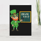 67 Funny St Patricks Day Math Teacher Meme Six Sev Karte (Vorderseite)