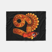 67 Funny Thanksgiving Turkey Meme Six Seven 6 7 Fleecedecke (Vorderseite (Horizontal))