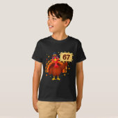 67 Funny Thanksgiving Turkey Meme Six Seven 6 7 Gi T-Shirt (Vorne ganz)