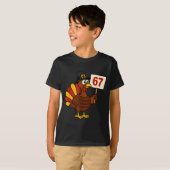67 Funny Thanksgiving Turkey Meme Six Seven 6 7 Gi T-Shirt (Vorne ganz)