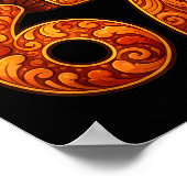 67 Funny Thanksgiving Turkey Meme Six Seven 6 7  Poster (Ecke)