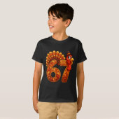 67 Funny Thanksgiving Turkey Meme Six Seven 6 7  T-Shirt (Vorne ganz)