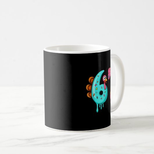 67 Funny Turkey Thanksgiving Ice Cream Six Seven K Kaffeetasse (VorderseiteRechts)