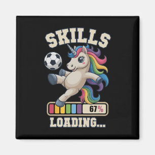 67 Fußball-Einhorn-Fähigkeiten Laden Gewinner-Mom- Magnet