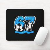 67 Fußball Eis Drip Gehirn Fäulnis Meme Mousepad (Mit Mouse)