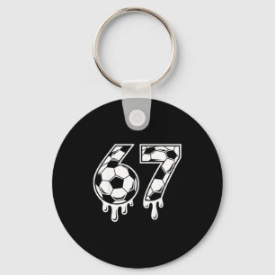 67 Fußball Eiscreme-Drip Gen Alpha Six Seven Meme  Schlüsselanhänger