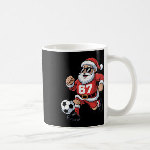 67 Fußball-Santa-Design für Weihnachten-Sportfans Kaffeetasse