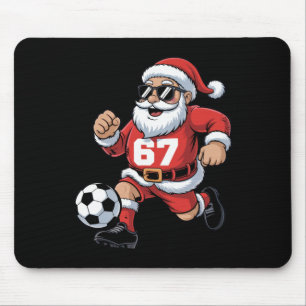 67 Fußball-Santa-Design für Weihnachten-Sportfans  Mousepad