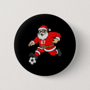 67 Fußball Santa Six Seven Meme Weihnachten Sport  Button