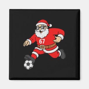 67 Fußball Santa Six Seven Meme Weihnachten Sport Magnet