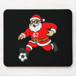 67 Fußball Santa Six Seven Meme Weihnachten Sport Mousepad