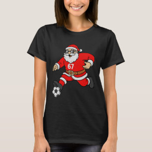 67 Fußball Santa Six Seven Meme Weihnachten Sport  T-Shirt