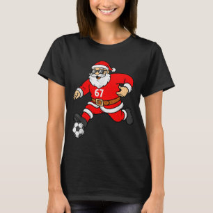 67 Fußball Santa Six Seven Meme Weihnachten Srt Mä T-Shirt