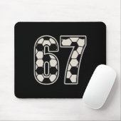 67 Fußball Sechs Sieben 6 7 Meme 67 _1 Mousepad (Mit Mouse)